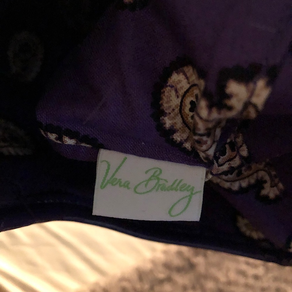 Vera Bradley Frill Tied Together Simply Violet Hobo Purse - NWOT - Picture 6 of 7